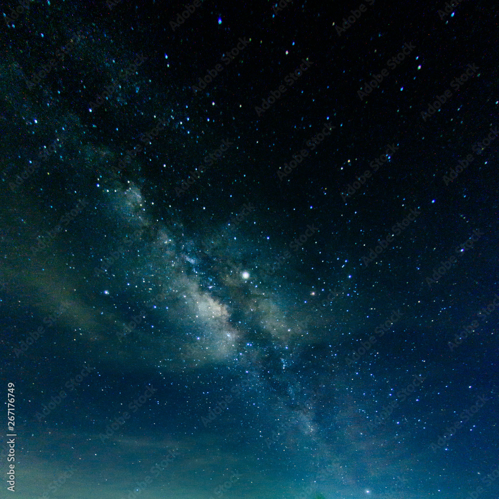 Wall mural stars,milky way at thailand