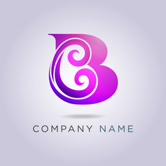 logo letter B template for your business and company