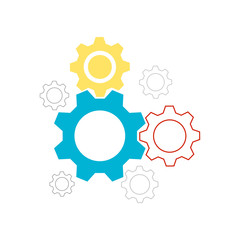 Setting icon vector,gear, icon, vector illustration eps10