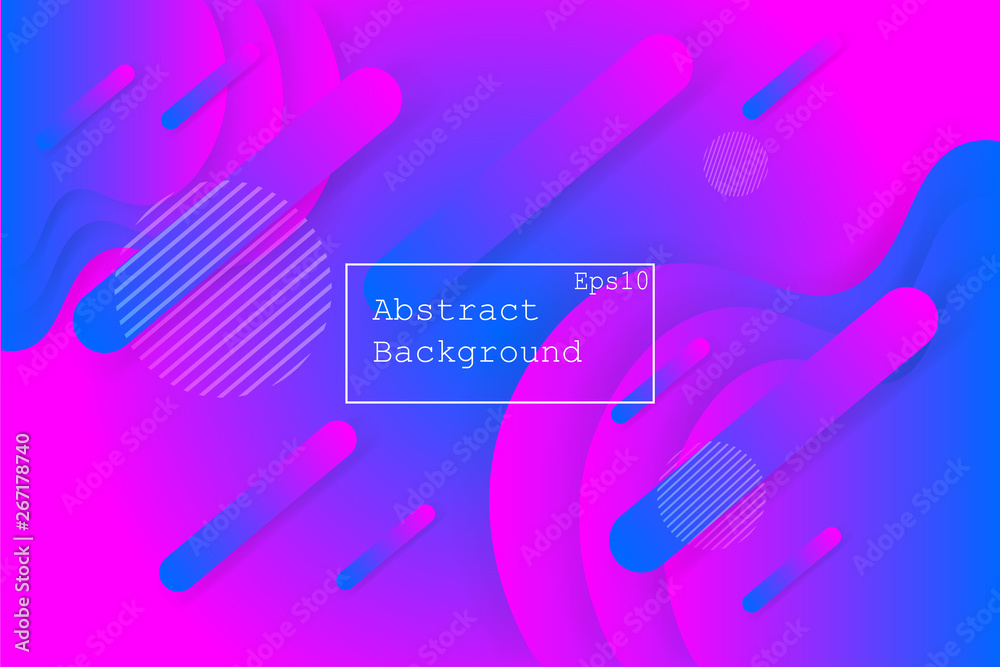Poster geometric background with dynamic shapes composition. eps 10