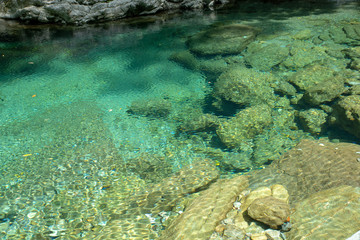 四国 安居渓谷 高知県の清流　仁淀川
