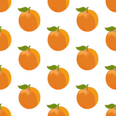 Apricot seamless pattern