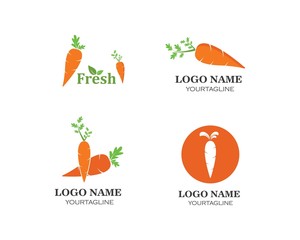 carrot logo icon vector illustration design