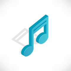 isometric icons music