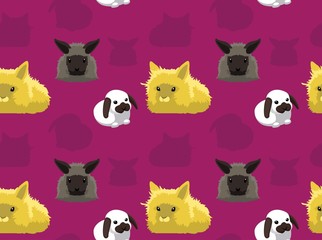 Fototapeta premium Rabbit Seamless Wallpaper 5