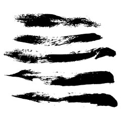 Ink vector brush strokes background. Vector illustration. Grunge texture.