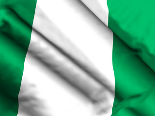 Obraz premium Nigeria flag background