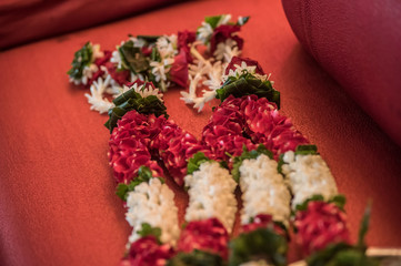 Hindu wedding garlands
