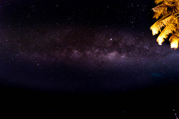 Milky Way at Thung Wua Laen Beach, Thailand
