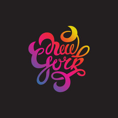 New York lettering