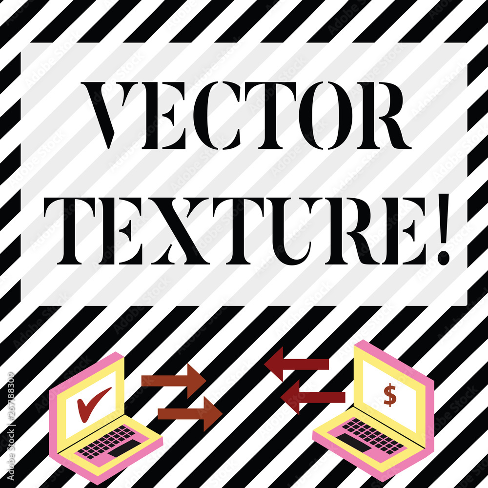 Poster writing note showing photo texture. business concept for a set of metrics calculated in the image pr