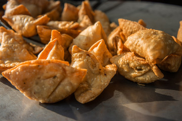 Fresh Samosas in the street