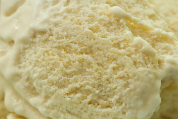 Top view of vanilla ice cream surface. background