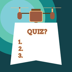Handwriting text Quiz Question. Conceptual photo test of knowledge as competition between individuals or teams