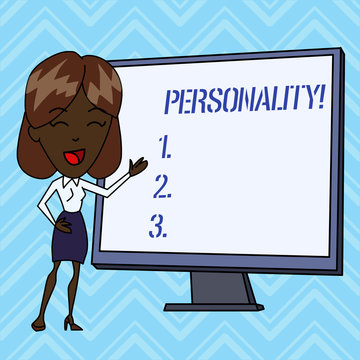 Handwriting text writing Personality. Conceptual photo combination characteristics that form individuals character