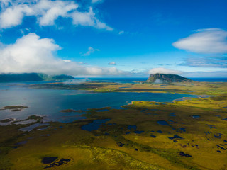Gimsoya island landscape Lofoten Norway