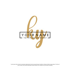 Initial K Y KY elegant logo template vector