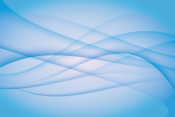Transparent blue wave. abstract wavy background