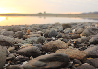 rocks on the beach and landscape