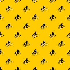 Great dane dog pattern seamless vector repeat geometric yellow for any design