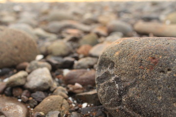 rocks on the beach and landscape