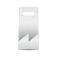 Folding package vine bottle Template. Vector Illustration of Gift craft Box for Design, Website, Background, Banner. Front view