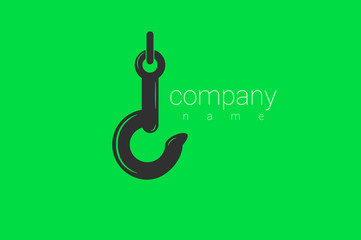 crane hook. logo for the company