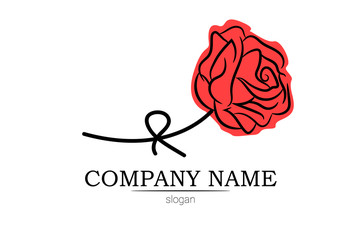 rose. logo for the company