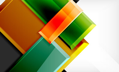 Colorful square and rectangle blocks background