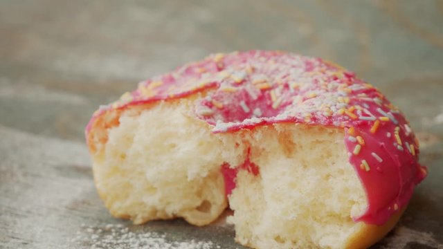 Doughnut or donut with excess sugar is unhealthy