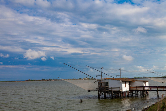 delta of the river po emilia romagna and veneto north italy