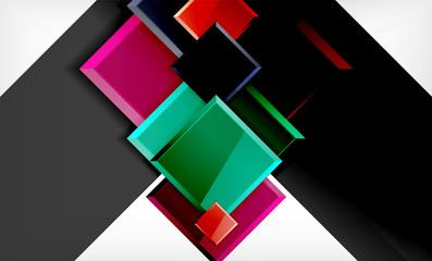 Color squares futuristic abstract background