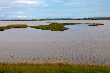 delta of the river po emilia romagna and veneto north italy