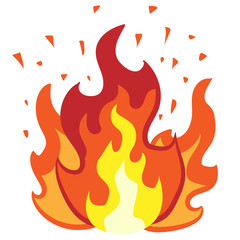 flame vector graphic clipart