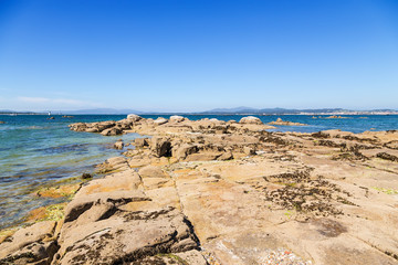 O Grove, Spain. Rocky coast