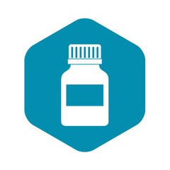 Fototapeta premium Medicine bottle icon. Simple illustration of medicine bottle vector icon for web