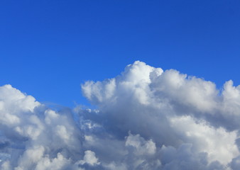 blue sky and white clouds