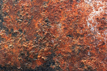 Rusty and painted textured metal background