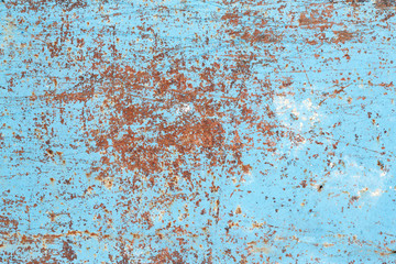 Rusty and painted textured metal background