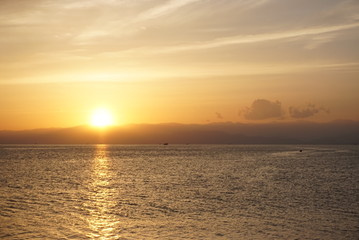 駿河湾の夕日