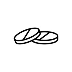 Pill medical graphic design template vector