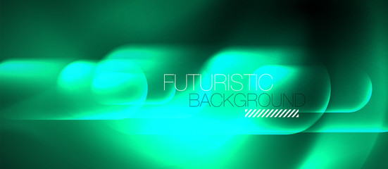 Neon glowing techno lines, hi-tech futuristic abstract background template