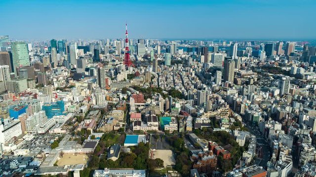 time lapse of Tokyo city, Japan
