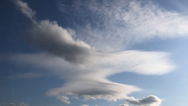 北海道の大空と雲　タイムラプス
