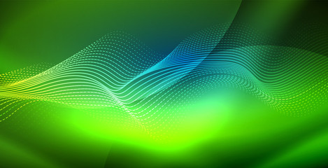 Neon wave background