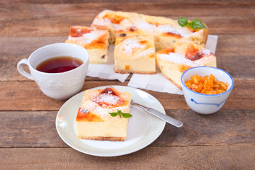 Mürbeteig-Käsekuchen
