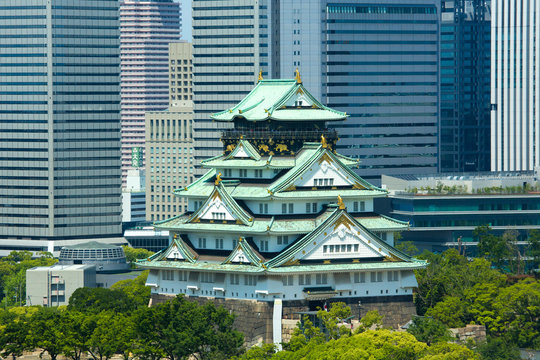 2019年5月:大阪城と周辺の町並み