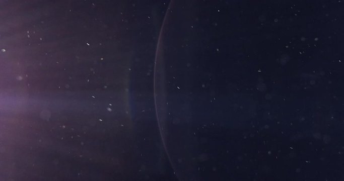 Various Granularity Dust Particles Flying