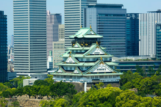 2019年5月:大阪城と周辺の町並み
