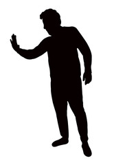 man body silhouette vector